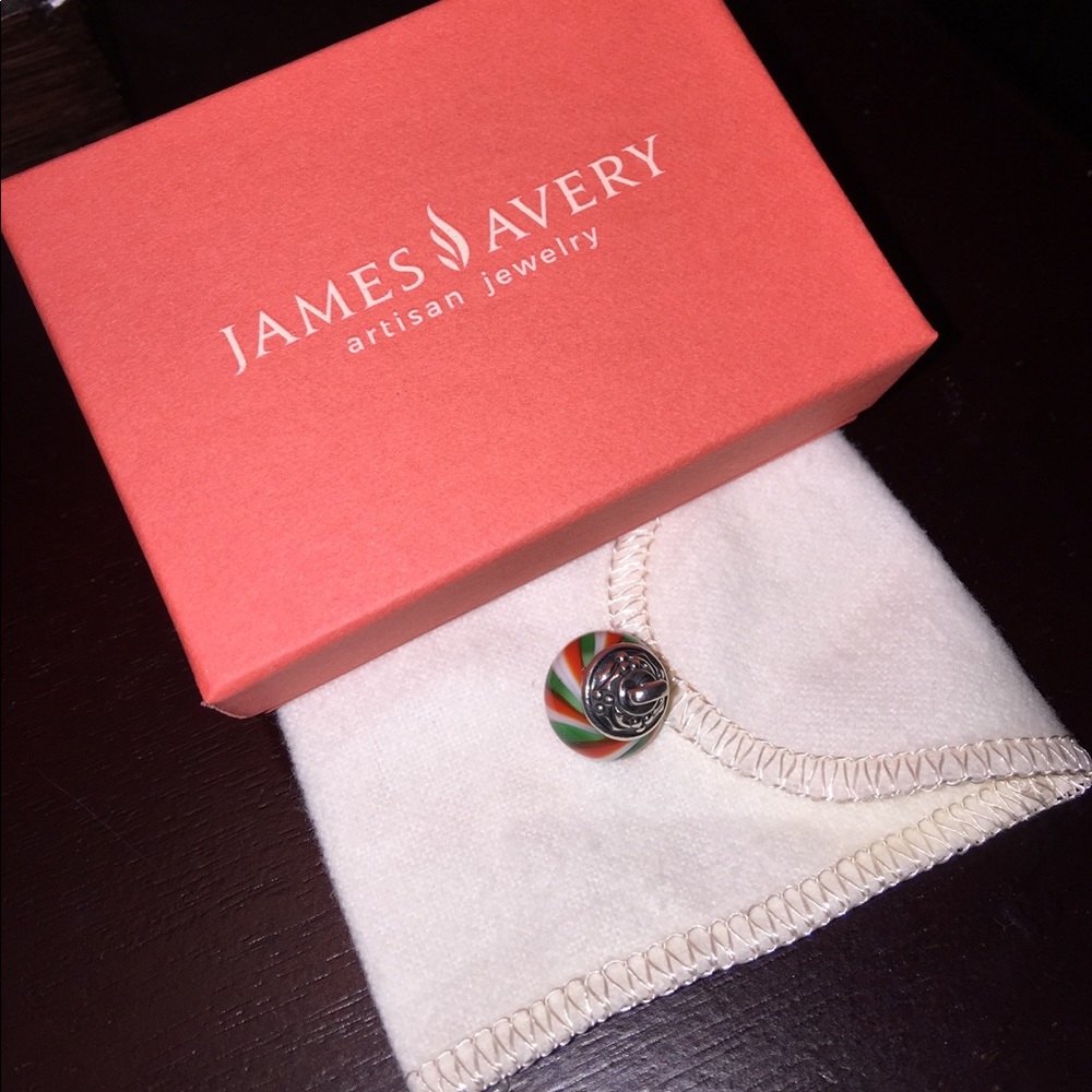 SOLD Retired James Avery Finial Holly Bead Charm